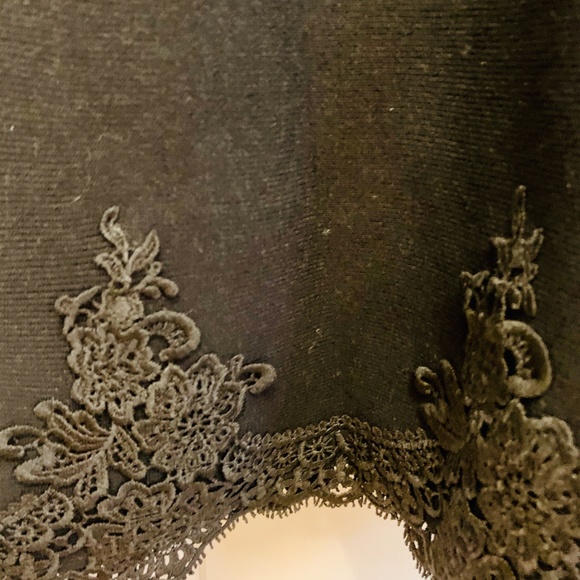 NWT Nanette Lepore - Lace Trim Sweater Dress  M - Picture 9 of 9